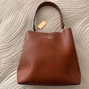 Coach Tan Leather Shoulder Bag